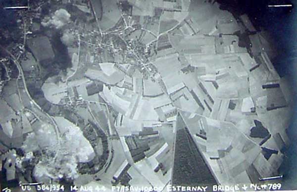 Railway Bridge at Esterney, east of Paris, France, 14 August 1944